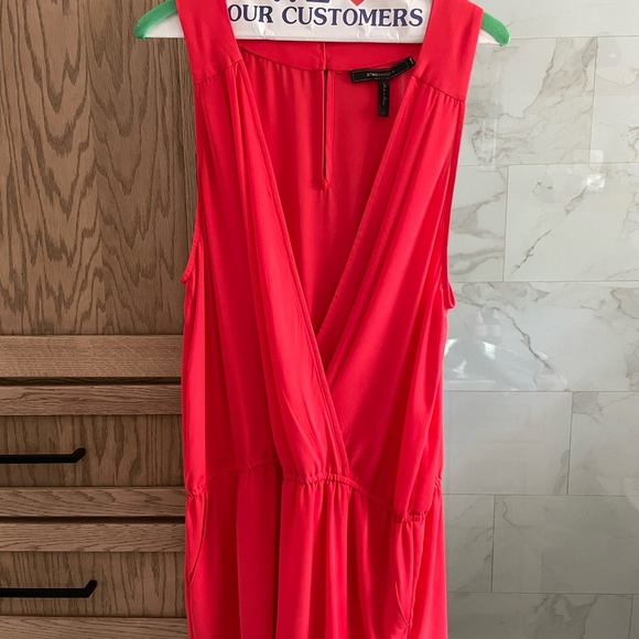 BCBGMaxAzria Bright Red Romper - Picture 1 of 4